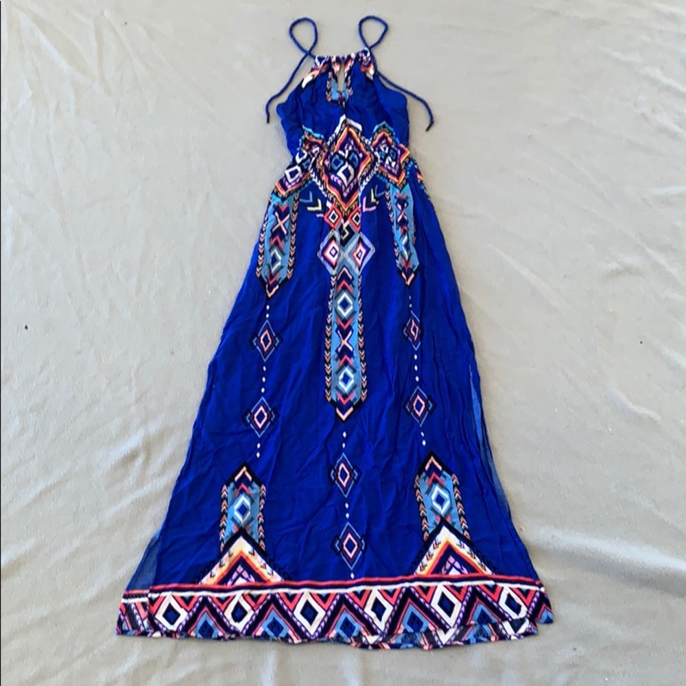 Sold on another site Derek Heart Blue Aztec design